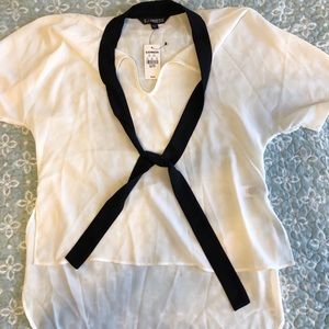 Express blouse with tie front